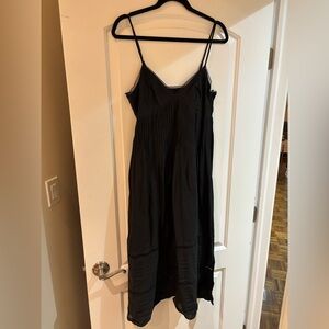 J.Crew Black Spaghetti Strap Midi Dress - Size Small